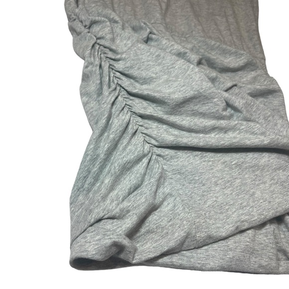 Cabi Everyday Mini Dress Ruched Crew Neck Gray Sleevless Tank Stretch Size Small - Picture 12 of 15